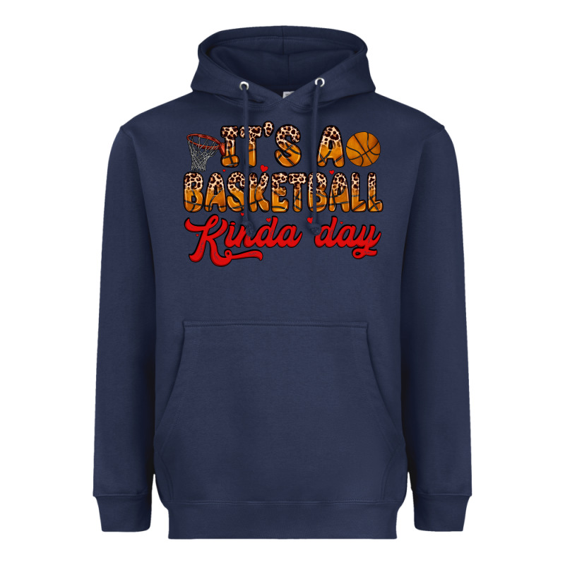 It S A Basketball Kinda Day Heavyweight Hoodie by Zillion Design Studio | Teevron