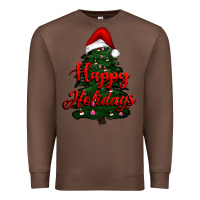 Chestnut happy holidays christmas tree Premium Sweatshirt - RanaPortraitStore