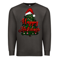 Smoke happy holidays christmas tree Premium Sweatshirt - RanaPortraitStore
