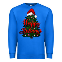 True Royal happy holidays christmas tree Premium Sweatshirt - RanaPortraitStore