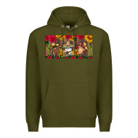 Army Green hispanic heritage month gnomes tumbler license plate Premium Hoodie - BundleAndBundleShop