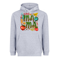 Heather Grey mama teacher Heavyweight Hoodie - texasbilliewilder