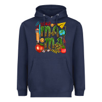 Navy mama teacher Heavyweight Hoodie - texasbilliewilder