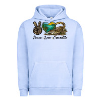 Pigment Grape Ice Peace Love Crocodile Urban Hoodie - LillyAllenDesigns