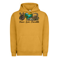 Pigment Peanut Butter Peace Love Crocodile Urban Hoodie - LillyAllenDesigns