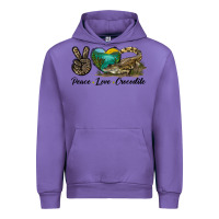 Tulip Peace Love Crocodile Urban Hoodie - LillyAllenDesigns