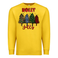 Lemon holly jolly Christmas trees Premium Sweatshirt - RanaPortraitStore