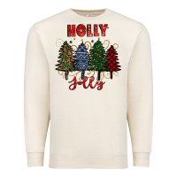 Holly Jolly Christmas Trees Premium Sweatshirt | Teevron