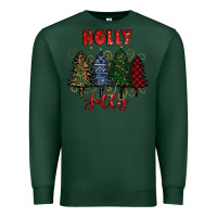 Sports Green holly jolly Christmas trees Premium Sweatshirt - RanaPortraitStore