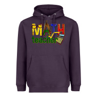 Plum math teacher Heavyweight Hoodie - texasbilliewilder