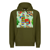 Army Green pinata seamless pattern Premium Hoodie - BundleAndBundleShop