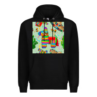 Black pinata seamless pattern Premium Hoodie - BundleAndBundleShop