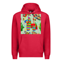 Cardinal pinata seamless pattern Premium Hoodie - BundleAndBundleShop