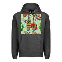 Charcoal Heather pinata seamless pattern Premium Hoodie - BundleAndBundleShop
