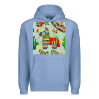 Colony Blue pinata seamless pattern Premium Hoodie - BundleAndBundleShop