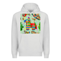 Dove Grey pinata seamless pattern Premium Hoodie - BundleAndBundleShop