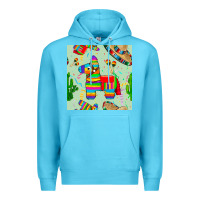 Ocean Blue pinata seamless pattern Premium Hoodie - BundleAndBundleShop