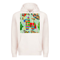 Pale Pink pinata seamless pattern Premium Hoodie - BundleAndBundleShop