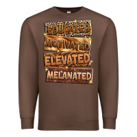 Chestnut Educated motivated elevated melanated Premium Sweatshirt - Zillion Design Studio