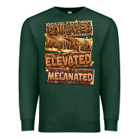 Sports Green Educated motivated elevated melanated Premium Sweatshirt - Zillion Design Studio