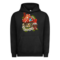 Pigment Black welcome gnome ladybug Urban Hoodie - BarkalooDesign