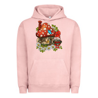 Pigment Salmon welcome gnome ladybug Urban Hoodie - BarkalooDesign