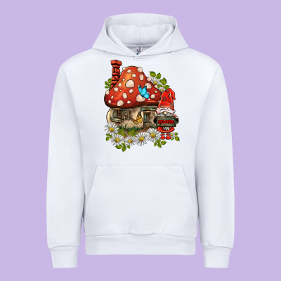 Welcome Gnome Ladybug Urban Hoodie Designed By Barkaloodesign