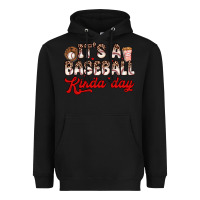 Black it s a baseball kinda day Heavyweight Hoodie - Zillion Design Studio
