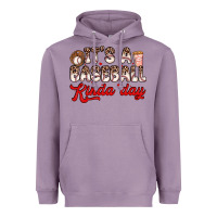 Lavender it s a baseball kinda day Heavyweight Hoodie - Zillion Design Studio