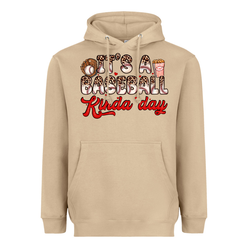 It S A Baseball Kinda Day Heavyweight Hoodie by Zillion Design Studio | Teevron