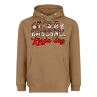 Toasted Coconut it s a baseball kinda day Heavyweight Hoodie - Zillion Design Studio