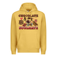 Antique Gold chocolate is my soulmate Premium Hoodie - AdoDesignShop