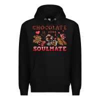 Black chocolate is my soulmate Premium Hoodie - AdoDesignShop