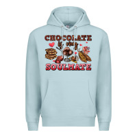 Blue Mist chocolate is my soulmate Premium Hoodie - AdoDesignShop