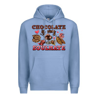 Colony Blue chocolate is my soulmate Premium Hoodie - AdoDesignShop