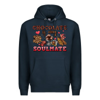 Navy chocolate is my soulmate Premium Hoodie - AdoDesignShop