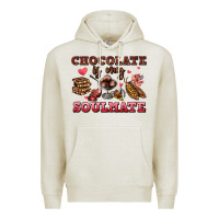 Oatmeal Heather chocolate is my soulmate Premium Hoodie - AdoDesignShop