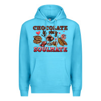 Ocean Blue chocolate is my soulmate Premium Hoodie - AdoDesignShop