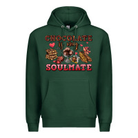 Sports Green chocolate is my soulmate Premium Hoodie - AdoDesignShop