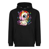 Black unicorn Heavyweight Hoodie - Zillion Design Studio