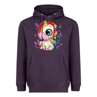 Plum unicorn Heavyweight Hoodie - Zillion Design Studio