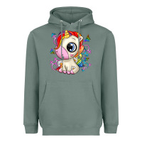 Sage unicorn Heavyweight Hoodie - Zillion Design Studio
