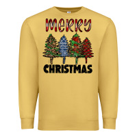 Antique Gold merry christmas trees Premium Sweatshirt - RanaPortraitStore