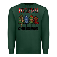 Sports Green merry christmas trees Premium Sweatshirt - RanaPortraitStore
