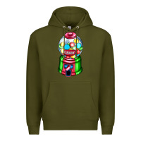 Army Green candy machine Premium Hoodie - AdoDesignShop