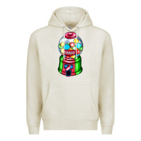 Oatmeal Heather candy machine Premium Hoodie - AdoDesignShop