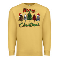Antique Gold merry christmas trees Premium Sweatshirt - RanaPortraitStore