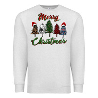 Oatmeal Heather merry christmas trees Premium Sweatshirt - RanaPortraitStore