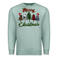 Seafoam merry christmas trees Premium Sweatshirt - RanaPortraitStore