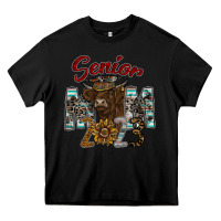 Black Senior Mom 2023 Heavy Core Tee - CowhideDigitalArt